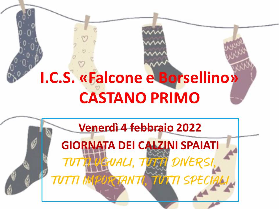 volantino dei calzini spaiati